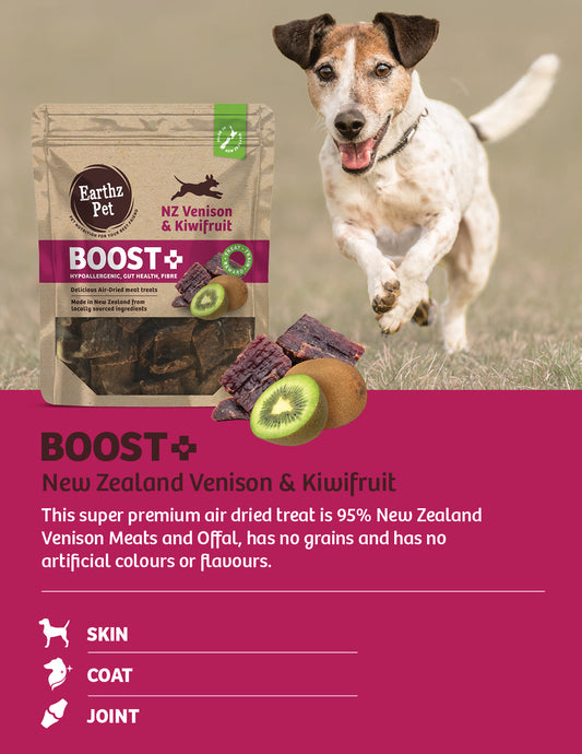 Boost+ New Zealand Venison and Kiwifruit Soft Jerky